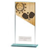Mustang Pickleball Jade Glass Award 180mm