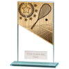 Mustang Squash Jade Glass Award 140mm