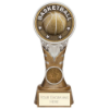 Ikon Tower Basketball Award Antique Silver & Gold 175mm