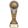 Ikon Tower Basketball Award Antique Silver & Gold 200mm