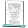Millennium Swimming Jade Glass Award 110mm