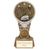 Ikon Tower Cycling Award Antique Silver & Gold 150mm