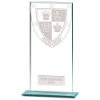 Millennium Chess Jade Glass Award 180mm