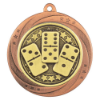Superstar Dominoes Medal Bronze 60mm