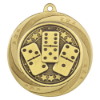 Superstar Dominoes Medal Gold 60mm