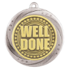 Superstar Well Done Medal Silver 60mm