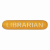 Scholar Bar Badge Librarian Yellow 40mm