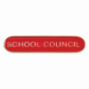 Scholar Bar Badge School Council Red 40mm