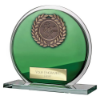 Seismic Multisport Circle Plaque Green & Silver 105mm