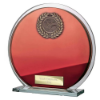 Seismic Multisport Circle Plaque Red & Silver 145mm