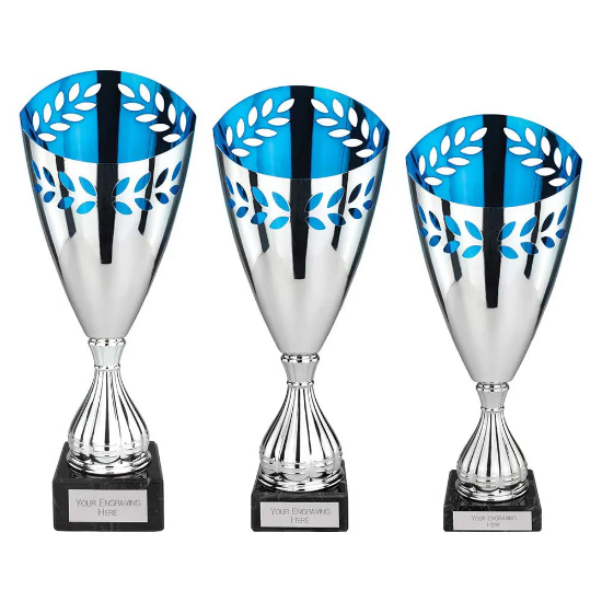 Maximus Laser Trophy Silver & Blue