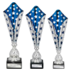 Galaxy Laser Trophy Silver & Blue