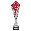 Galaxy Laser Trophy Silver & Red 410mm