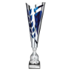 Inspire Laser Trophy Silver & Blue 395mm