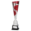 Quest Laser Cut Cup Silver & Red 410mm
