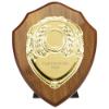 Reward Shield & Front Walnut & Gold 150mm