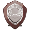 Reward Shield & Front Mahogany & Silver 100mm