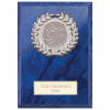 Reward Wreath Plaque Azure Blue 100x75mm