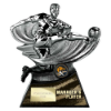 Power Strike Football Managers Player Gunmetal & Black 200mm