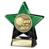 Superstar Player of Match Award Green & Black 110mm