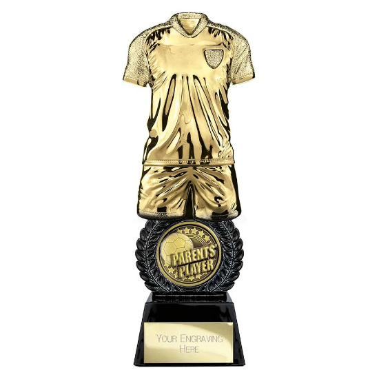 Intensity Football Parents Player Award Gold & Carbon Black 260mm