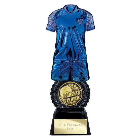 Intensity Football Parents Player Award Blue & Carbon Black 260mm