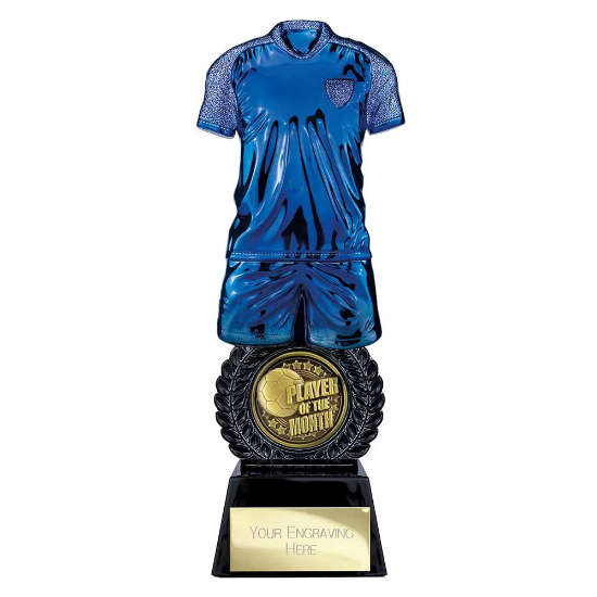 Intensity Football Player of Month Award Blue & Carbon Black 260mm