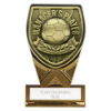 Fusion Cobra Managers Player Plaque Award Black & Gold 110mm