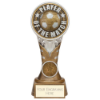 Ikon Tower Player of the Match Award Antique Silver & Gold 175mm