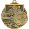 Power Strike Football Medal Antique Gold 50mm