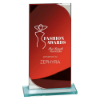 Seismic Multisport Mirror Glass Award Red & Silver 190mm (8mm Thick)