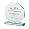 Jade Recognition Glass Award 165mm   (12mm Thick)