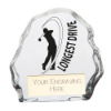 Mystique Longest Drive Glass Award 90mm