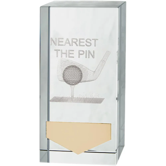 Inverness Golf Nearest The Pin Crystal Award 100mm  (50mm Width)