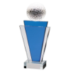 Gauntlet Golf Crystal Award 180mm  (10mm Width)