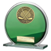Seismic Golf Circle Plaque Green & Silver 125mm