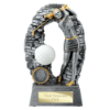 Blast Out Golf Female Resin Award Antique Silver 190mm