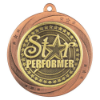 Superstar Star Performer Medal Bronze 60mm