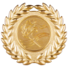 Classic Wreath Medal Gold 50mm