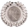 Classic Wreath Medal Silver 50mm
