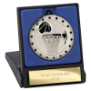 Cascade Stars Basketball Medal & Box Silver 50mm