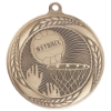 Typhoon Netball Medal Antique Gold 55mm