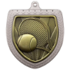 Cobra Tennis Shield Medal Silver 75mm