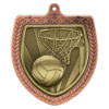 Cobra Netball Shield Medal Bronze 75mm
