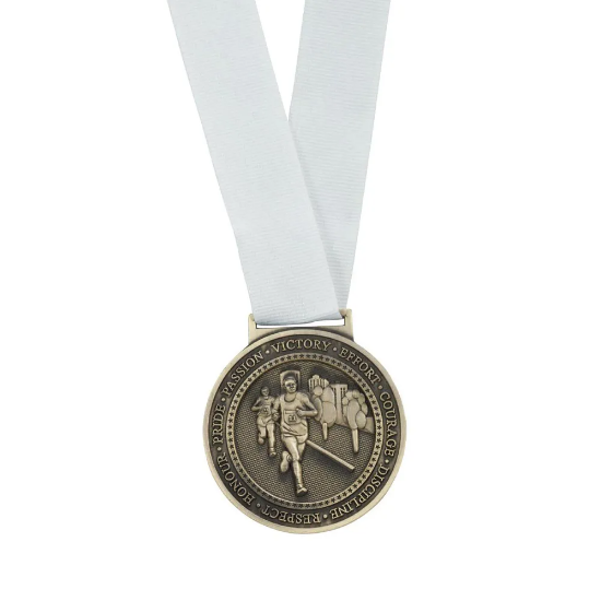 Olympia Medal Ribbon Stitched White 400x25mm