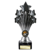 5 Star Trophy Black and Silver 200mm