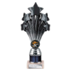 5 Star Multisport Tube Trophy Black & Silver 215mm