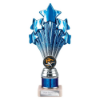 5 Star Multisport Tube Trophy Blue & Silver 215mm