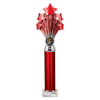 5 Star Multisport Tube Trophy Red and Silver 365mm
