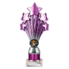 5 Star Multisport Tube Trophy Purple and Silver 215mm